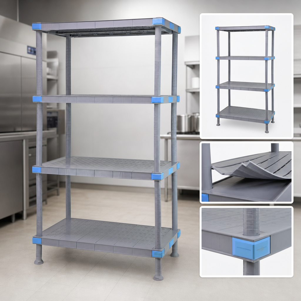 Four Solid Shelves