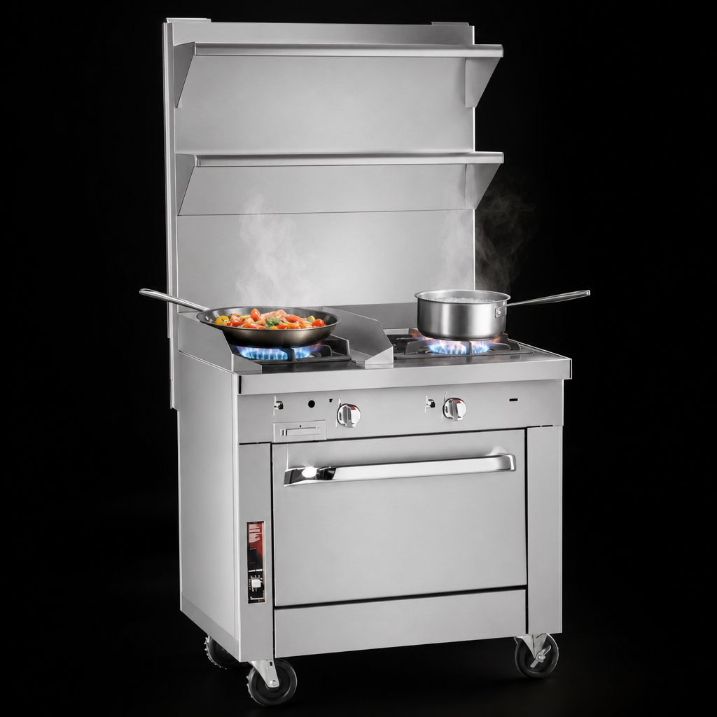 Two 45,000 BTU Open Burners