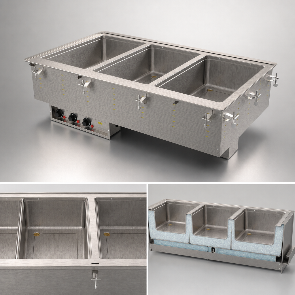 Three Insulated Marine-Grade Wells