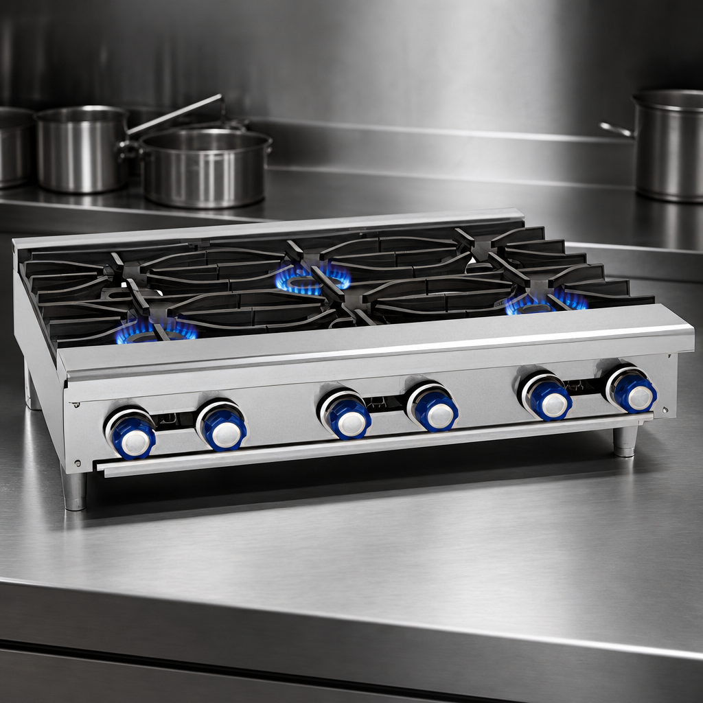 Four Open Burners