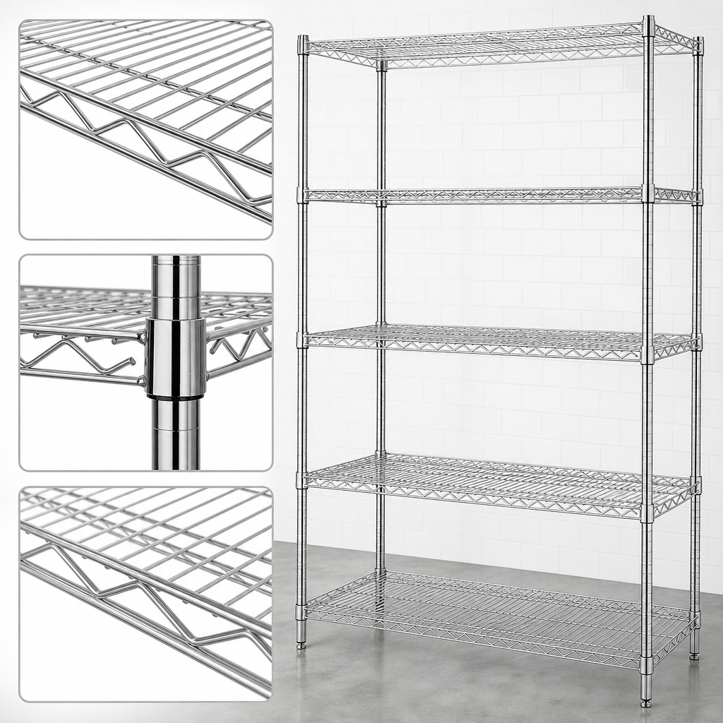 Five Wire Shelves