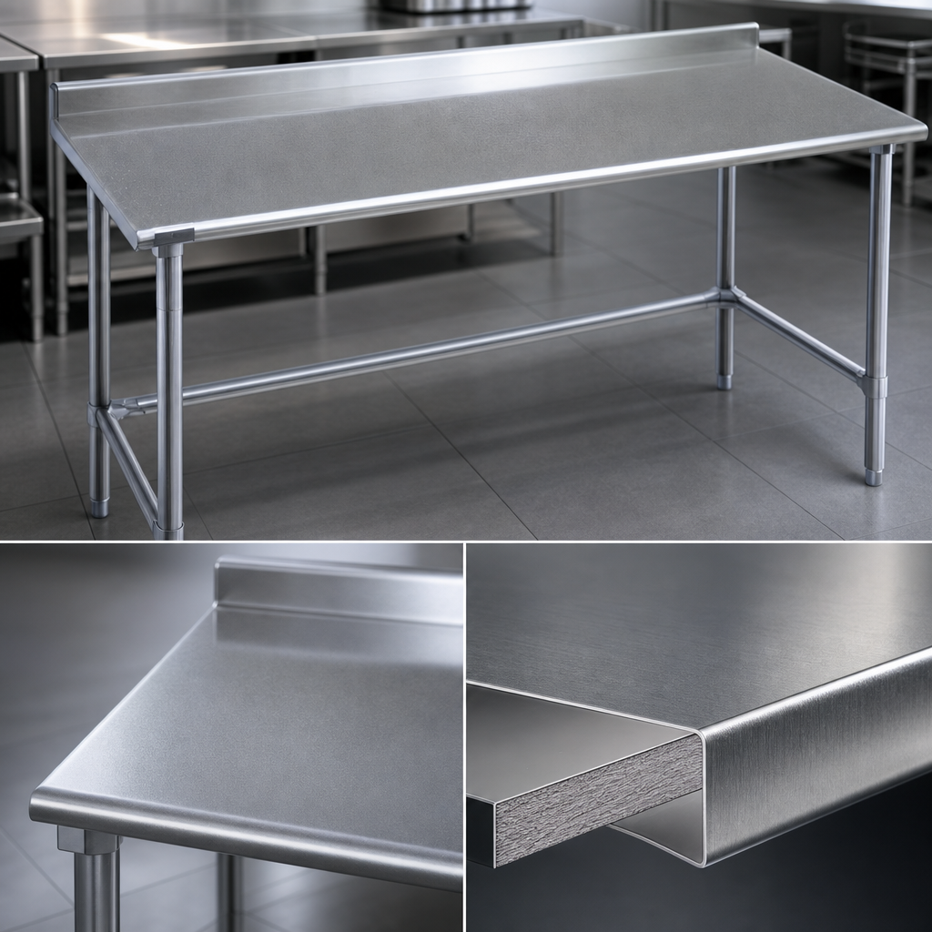 14-Gauge Stainless Steel Top