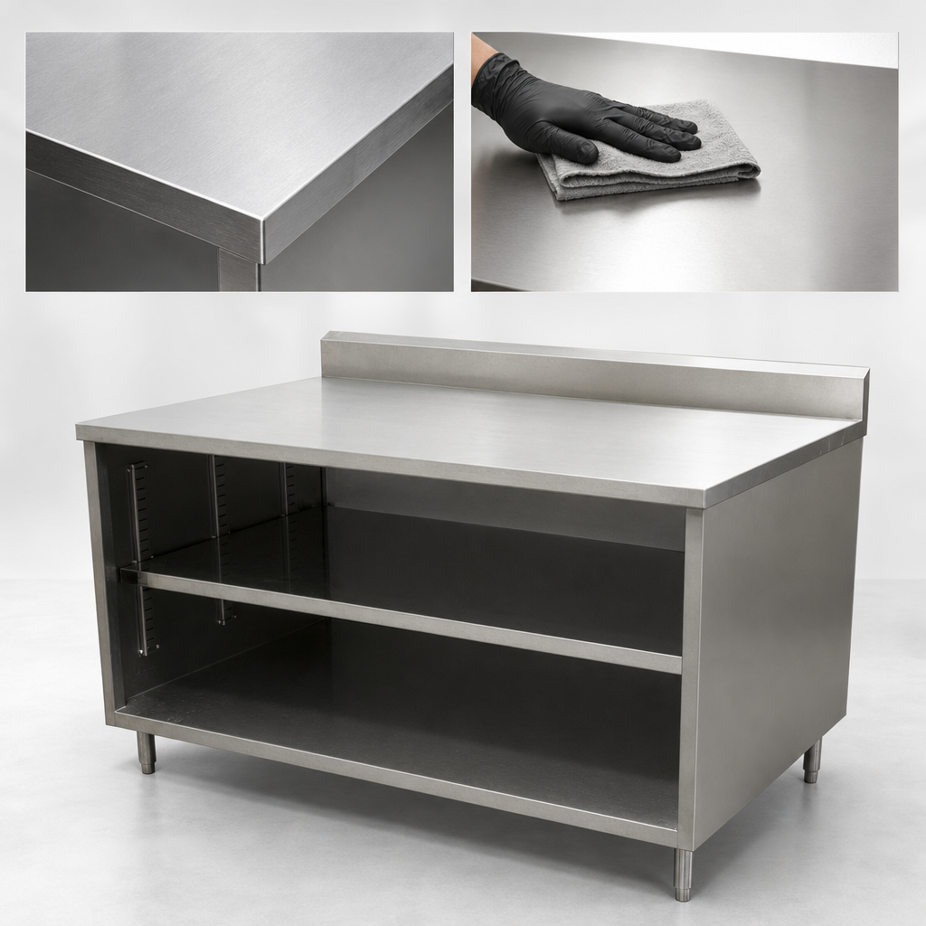 14-Gauge T-304 Stainless Steel Top