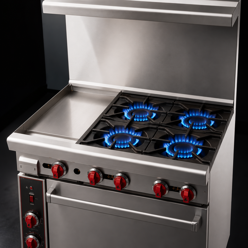Four Open Burners