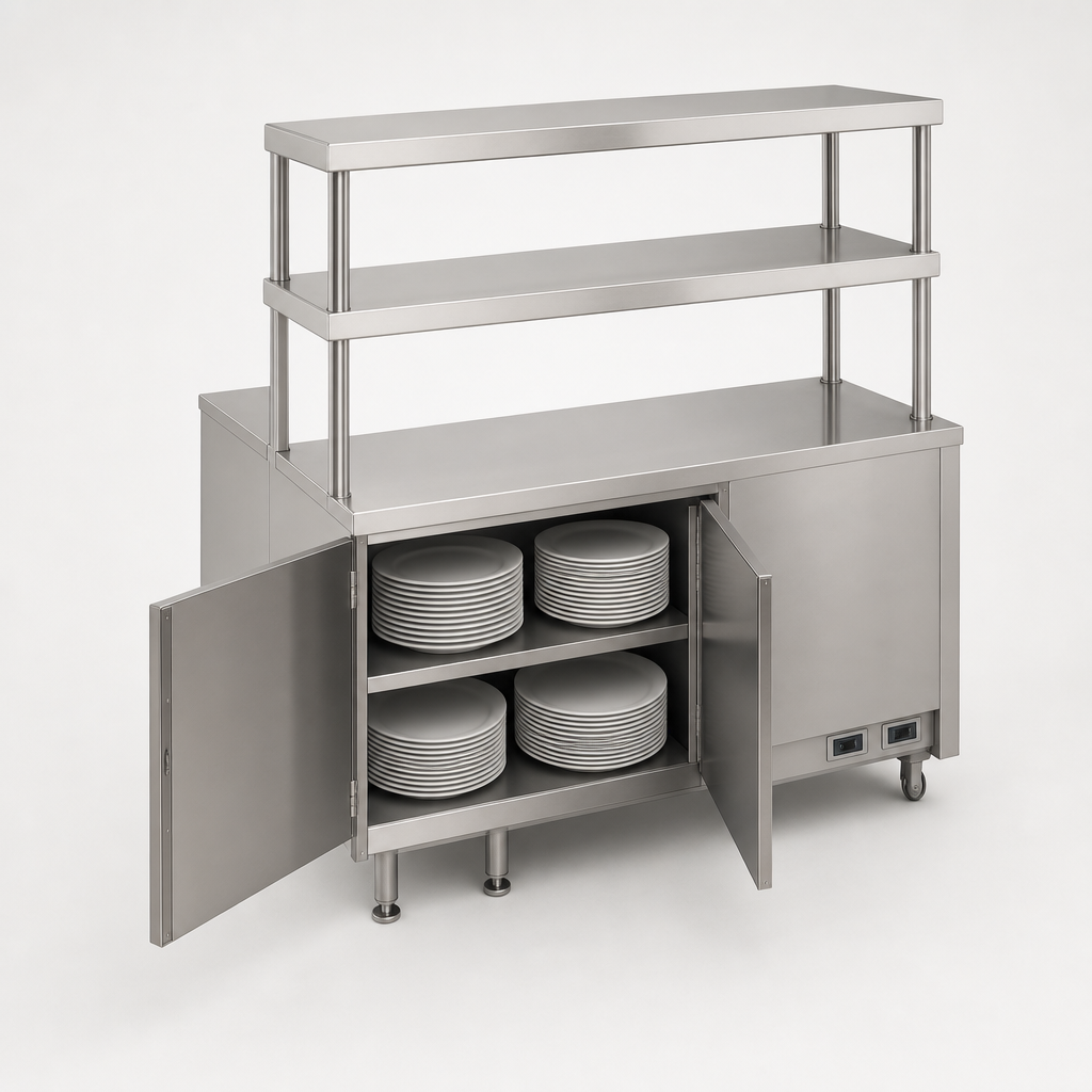 Integrated Plate Storage Cabinet