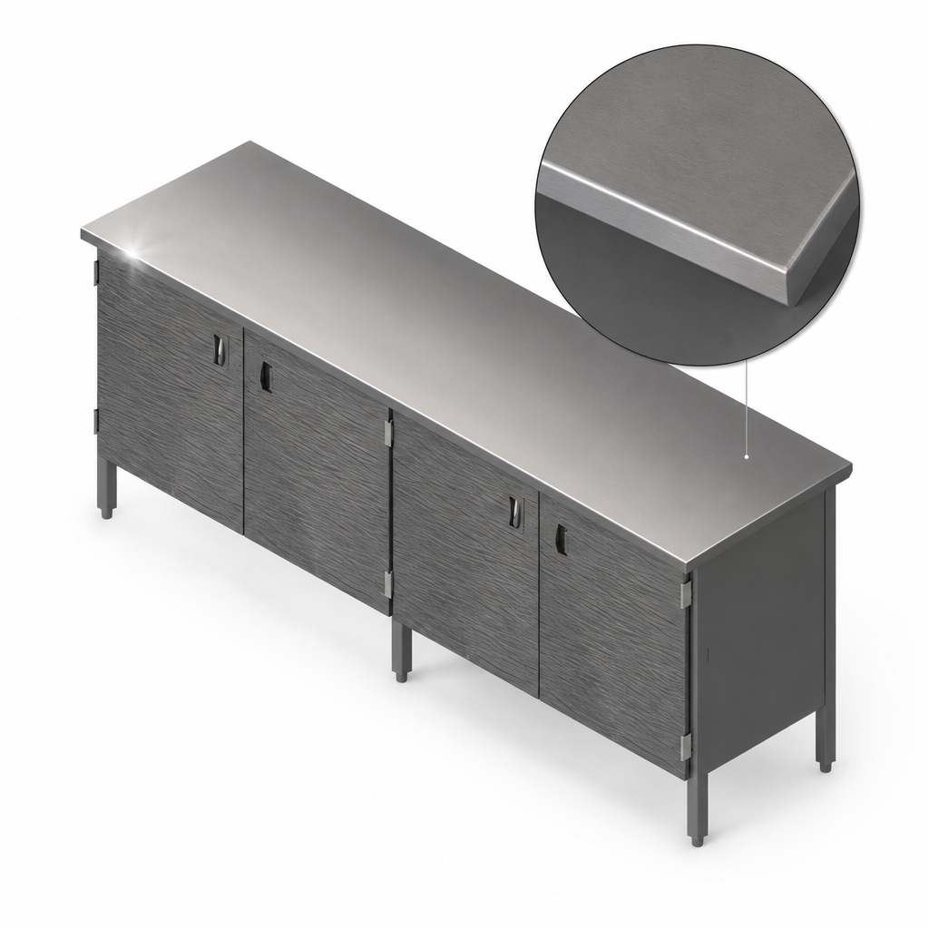 16-Gauge Stainless Steel Flat Top
