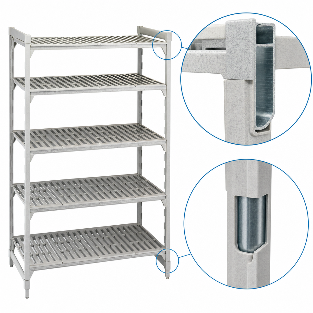 Steel-Core Post And Traverse Construction