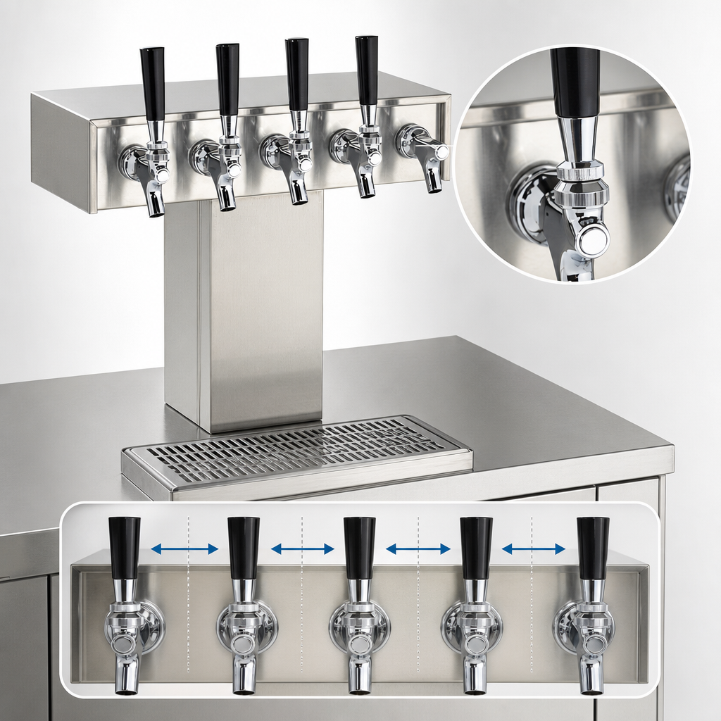 Five-Faucet Capacity