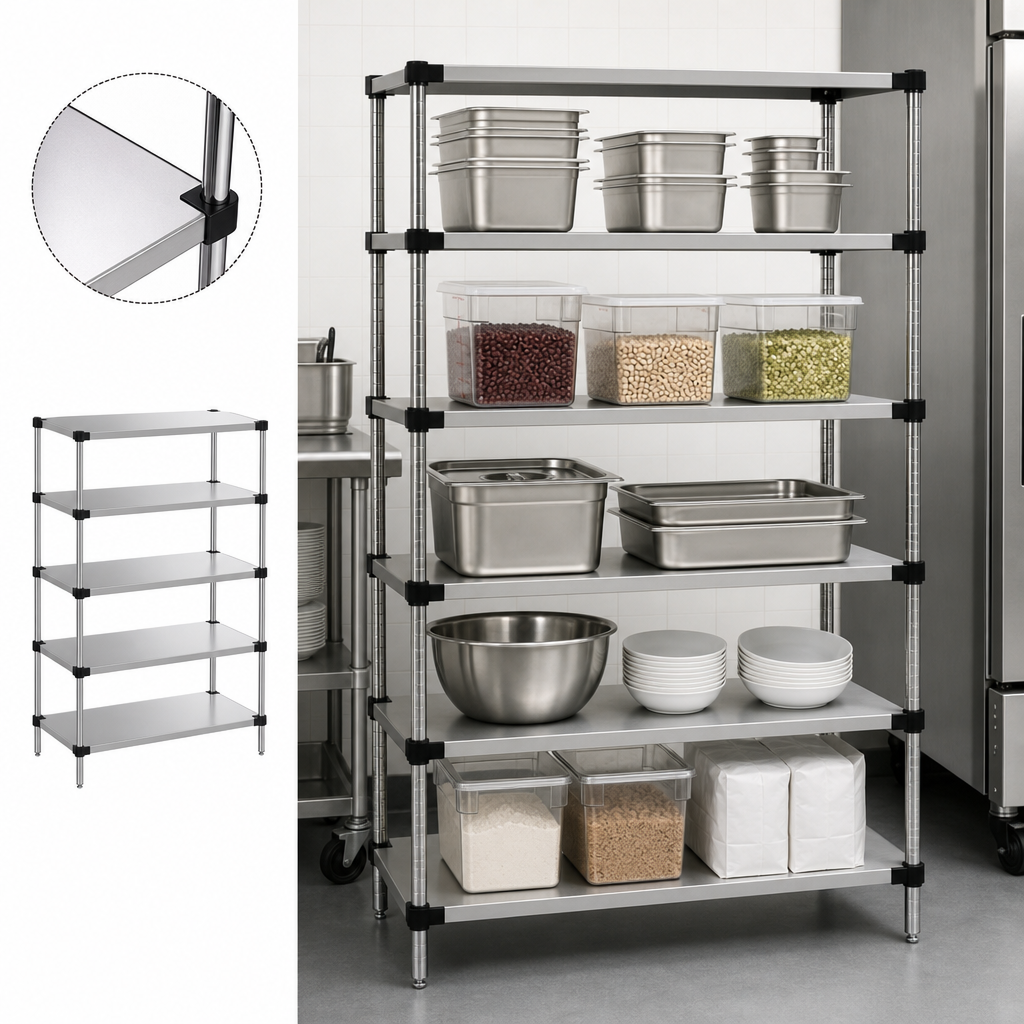 Five Solid Shelves