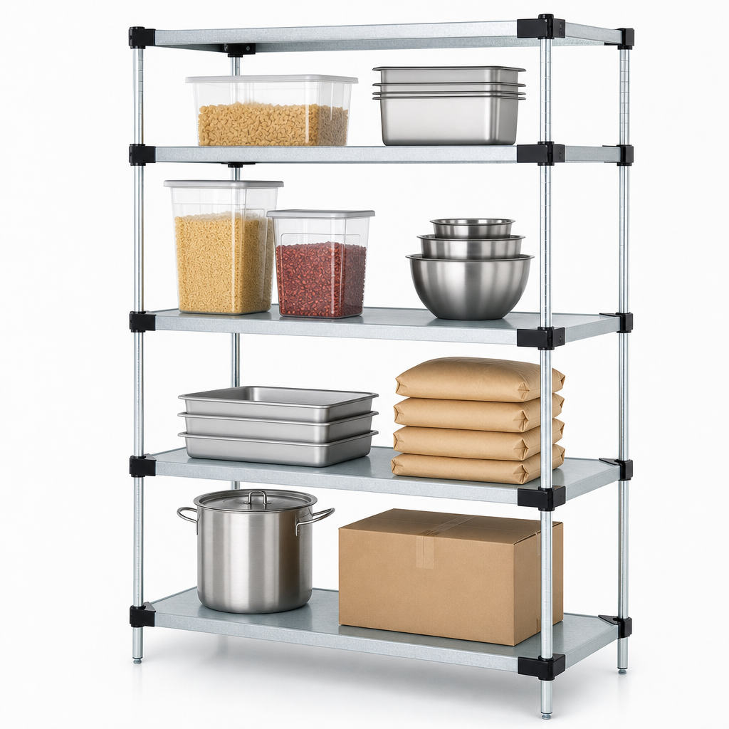 Four Solid Shelves