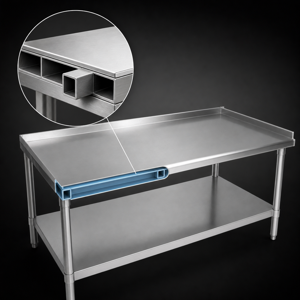 Reinforced Stainless Steel Top