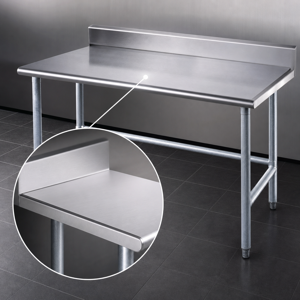 16 Gauge 304 Stainless Steel Top