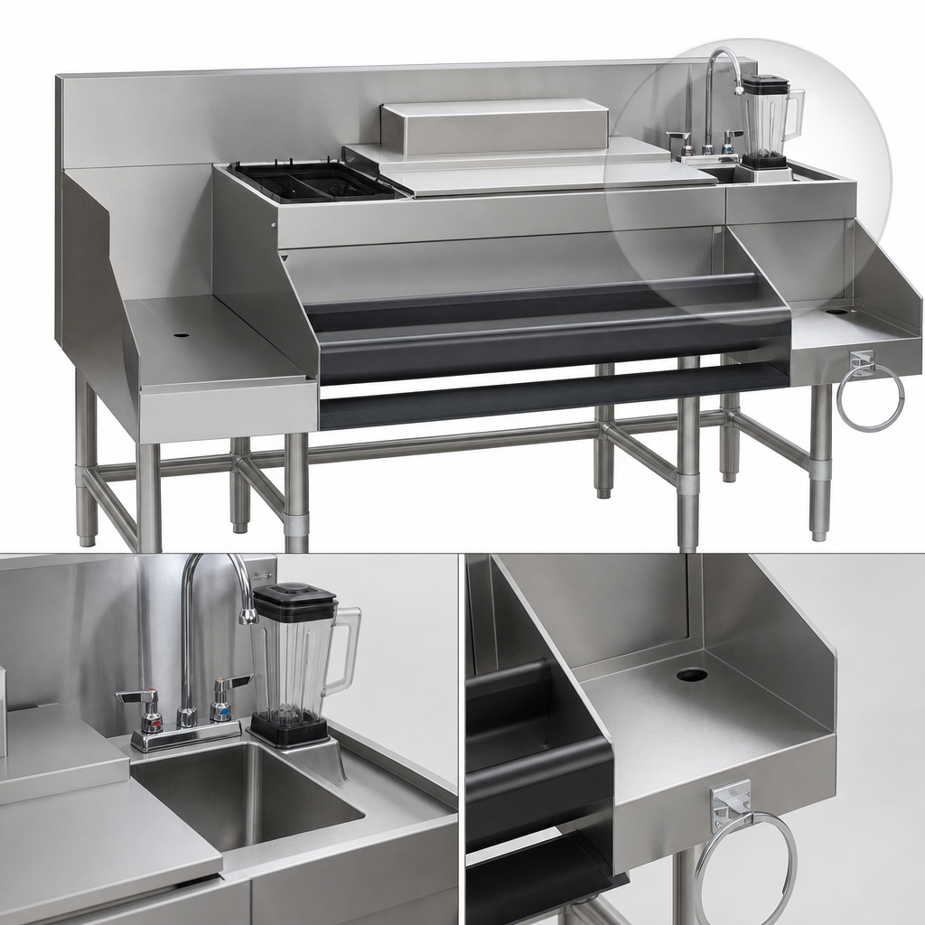 Integrated Blender Station with Sink