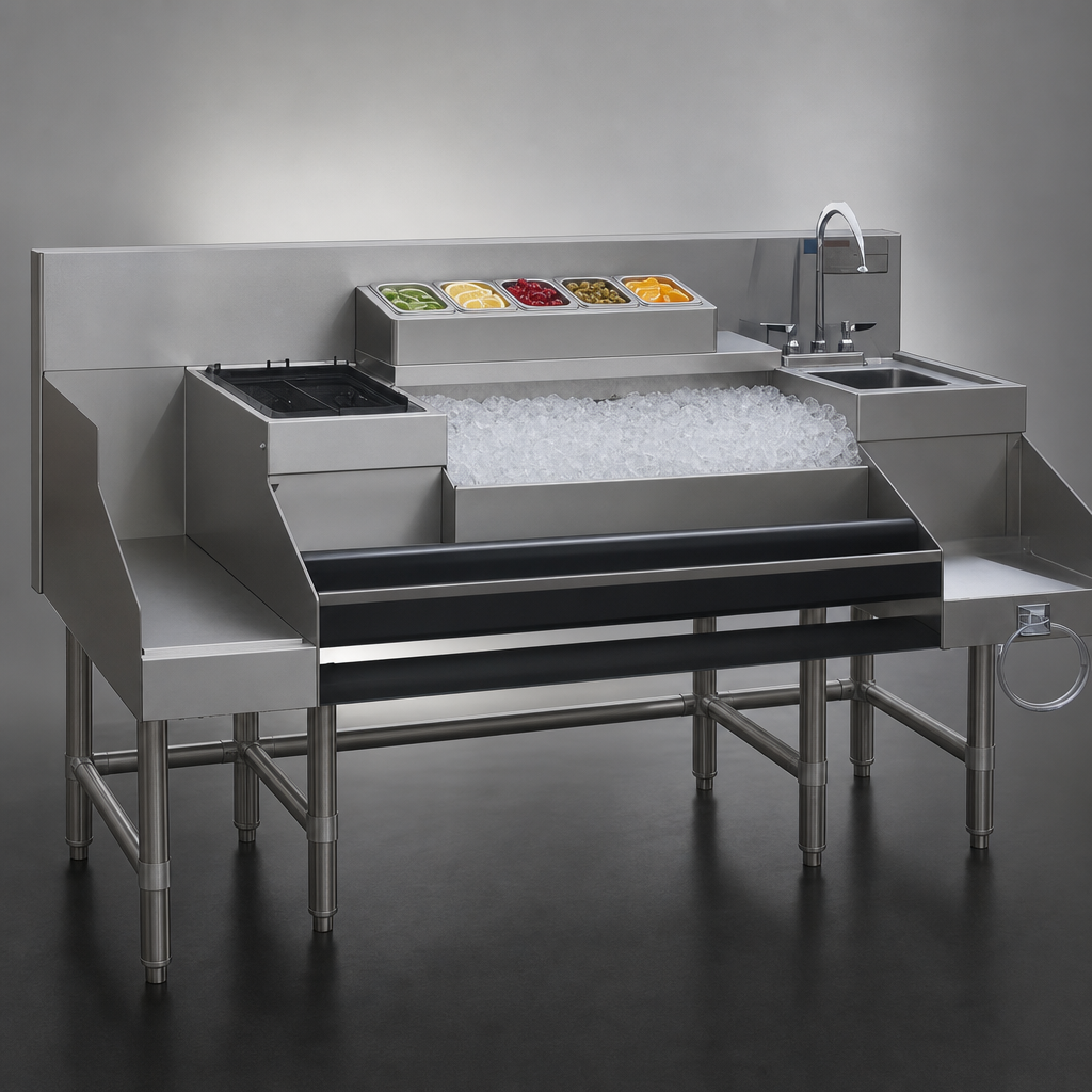 Combi Ice Bin with Condiment Dispenser