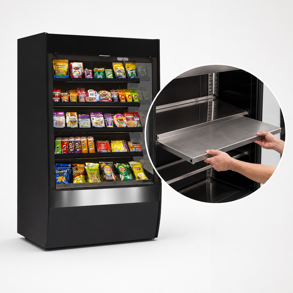 Removable Heated Stainless Steel Display Deck