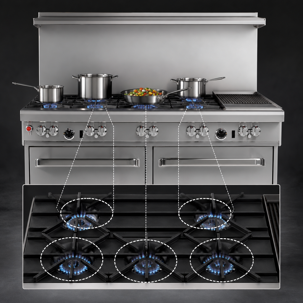 Five-Burner Open Top