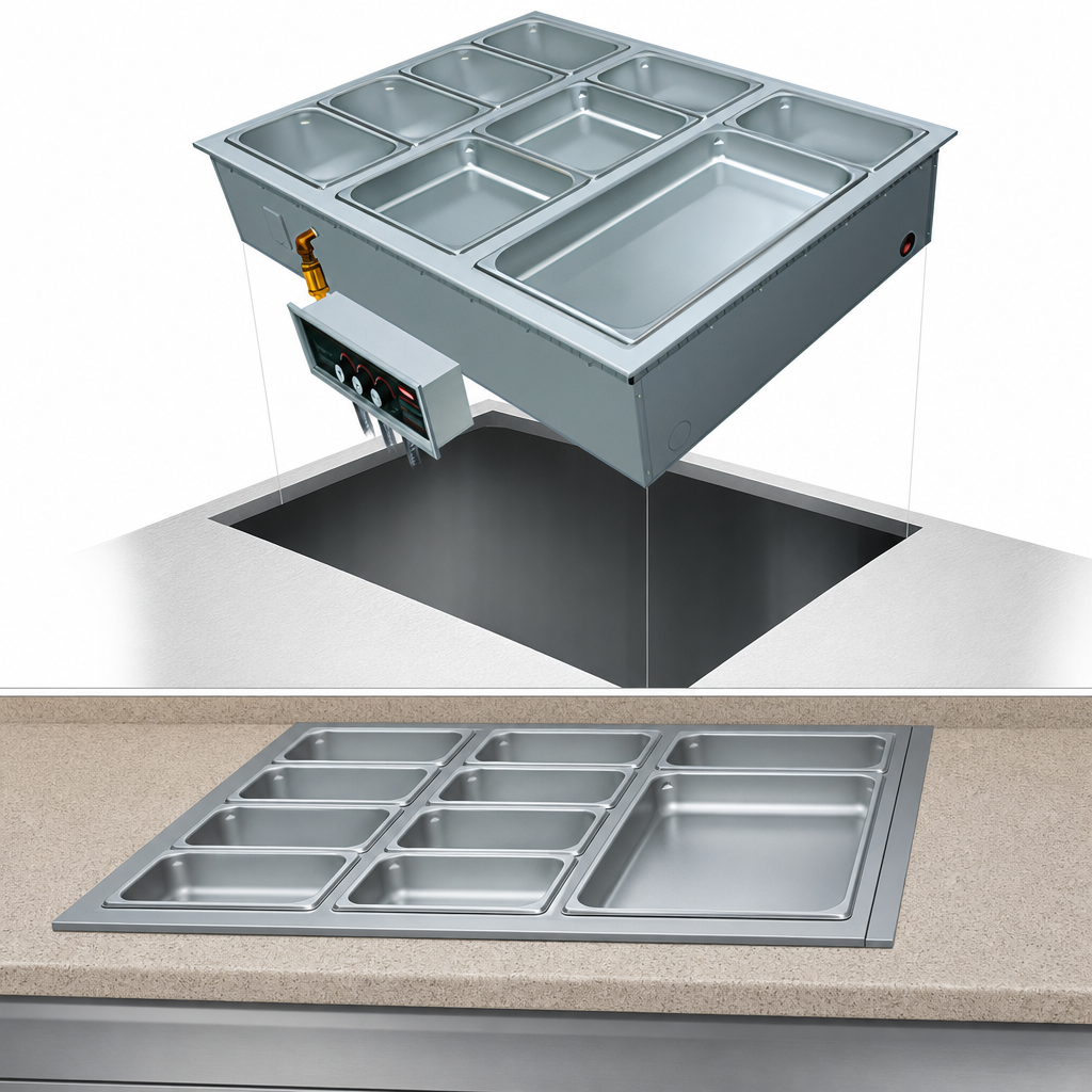 Top-Mounted Drop-In Design