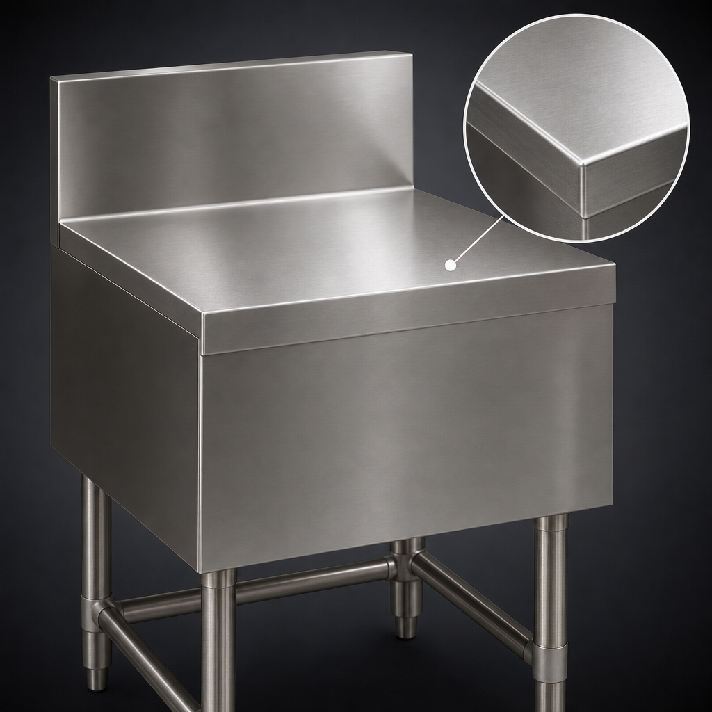 20-Gauge 304 Stainless Steel Top