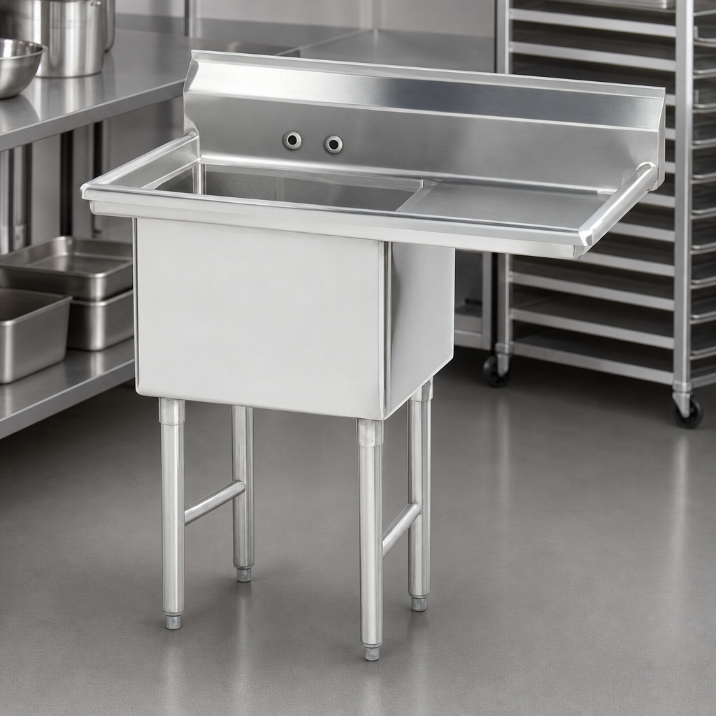 16-Gauge 304 Stainless Steel Construction