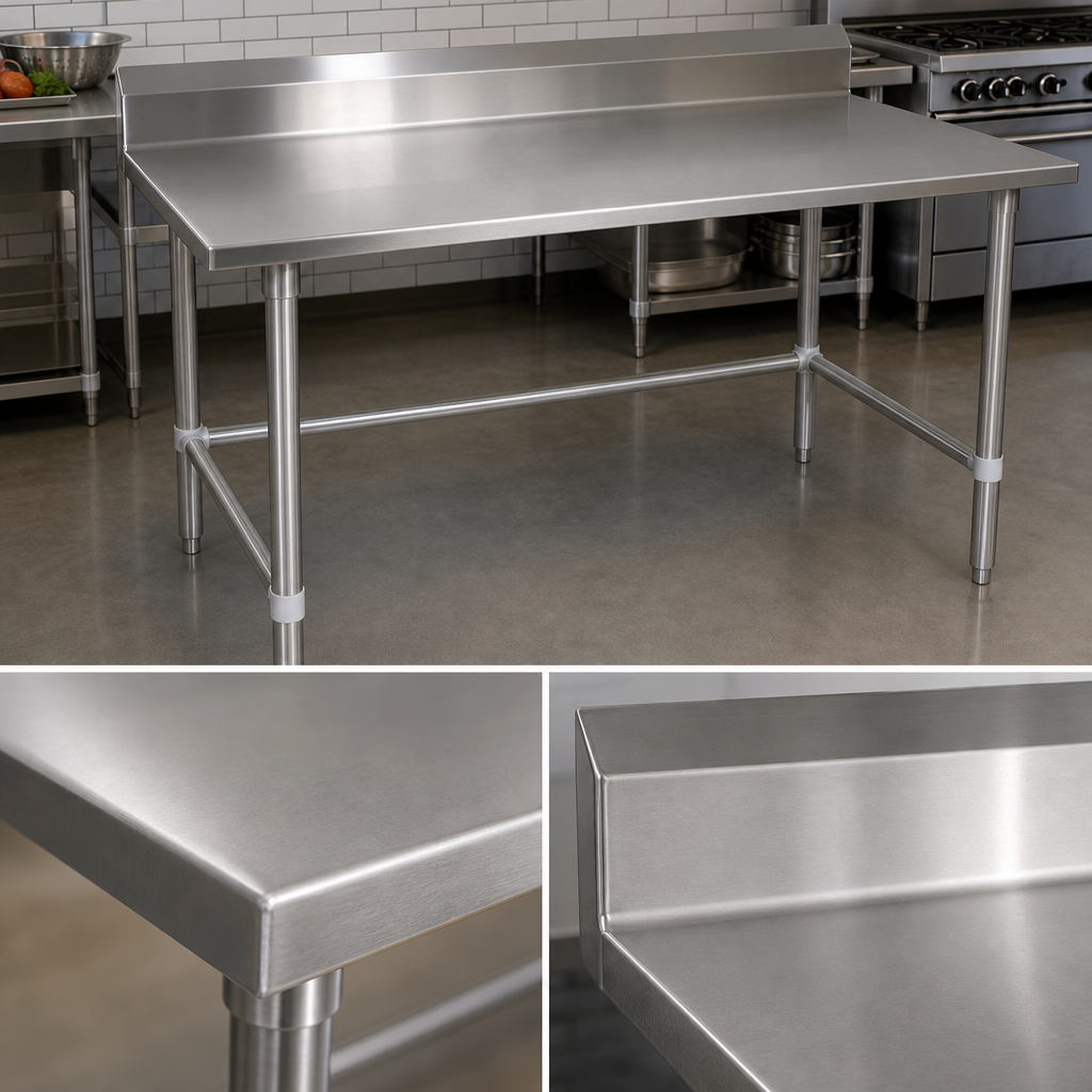 14-Gauge Stainless Steel Top