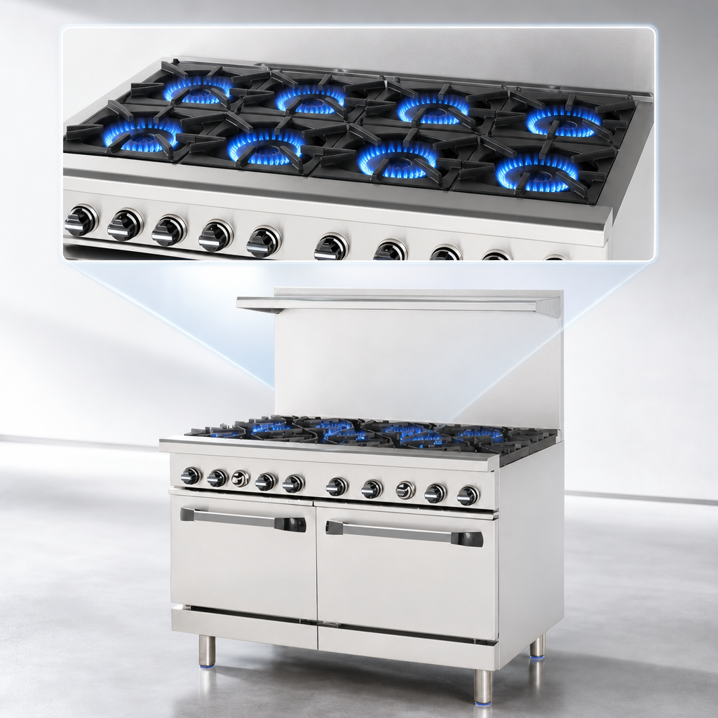 Eight Open Burners
