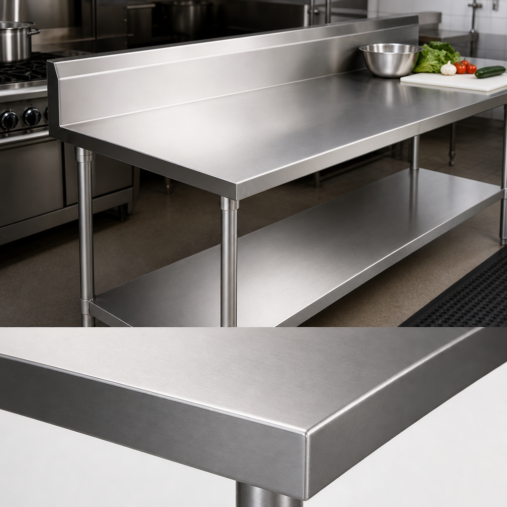 14-Gauge 304 Stainless Steel Top