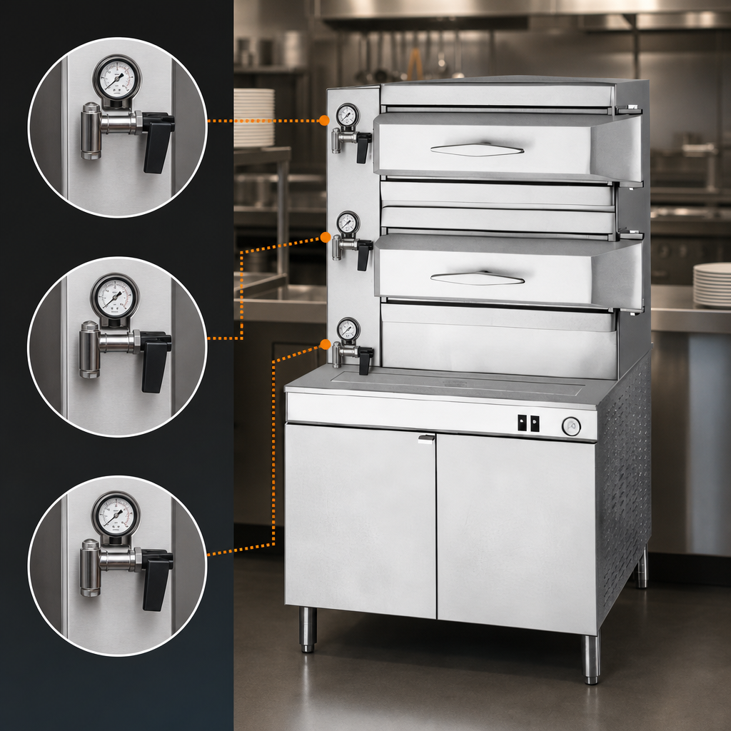 Three Cooking Compartments