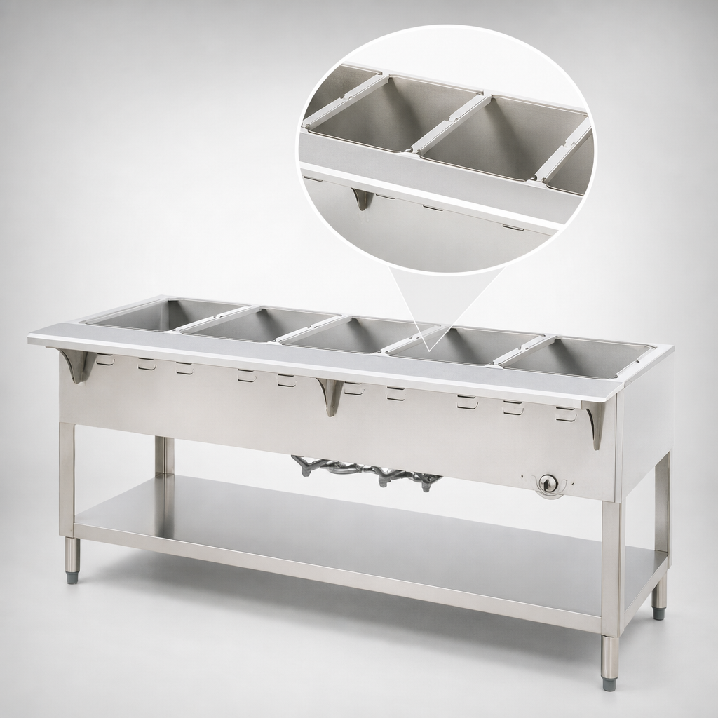 5-Pan Wet Bath Section