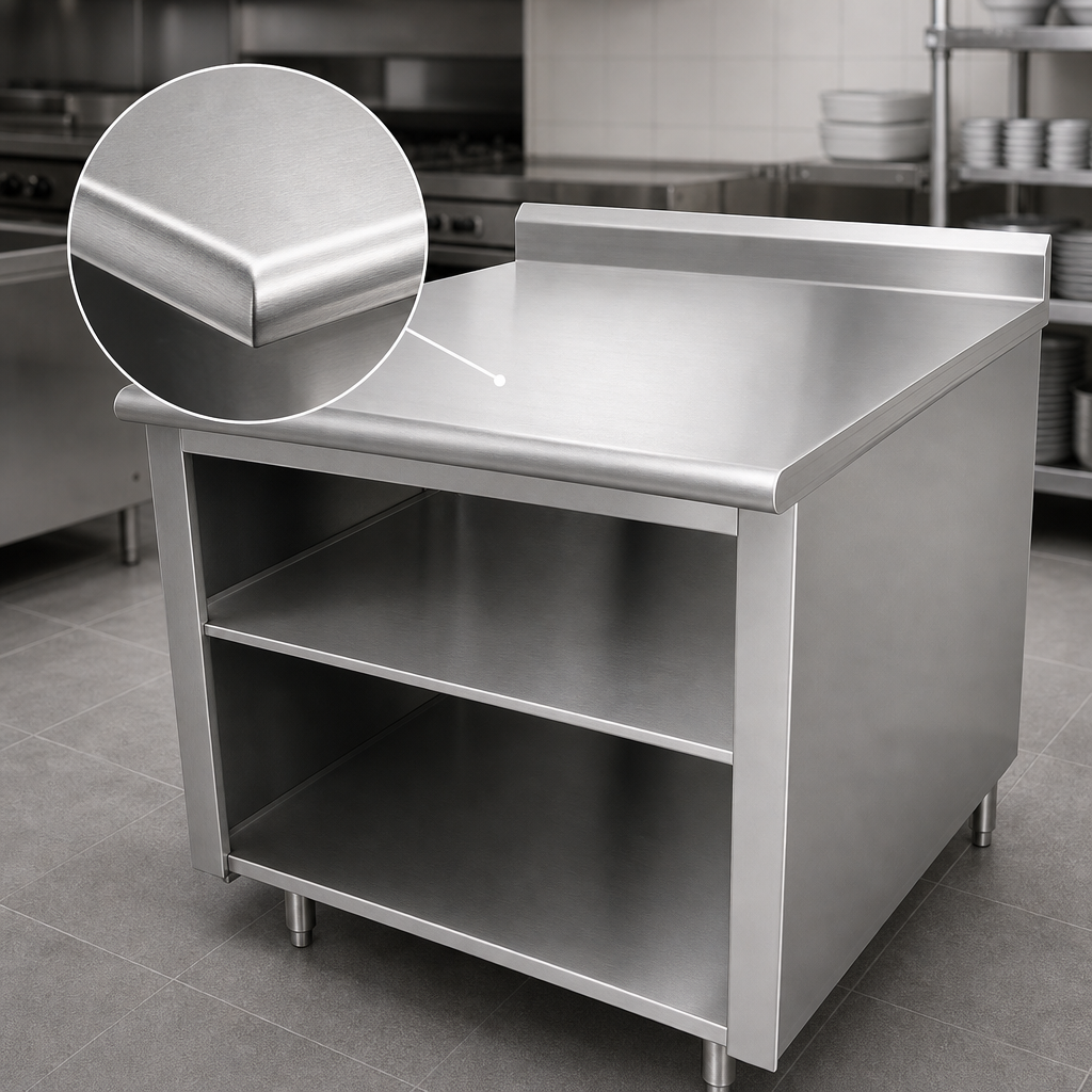 14-Gauge 304 Stainless Steel Top