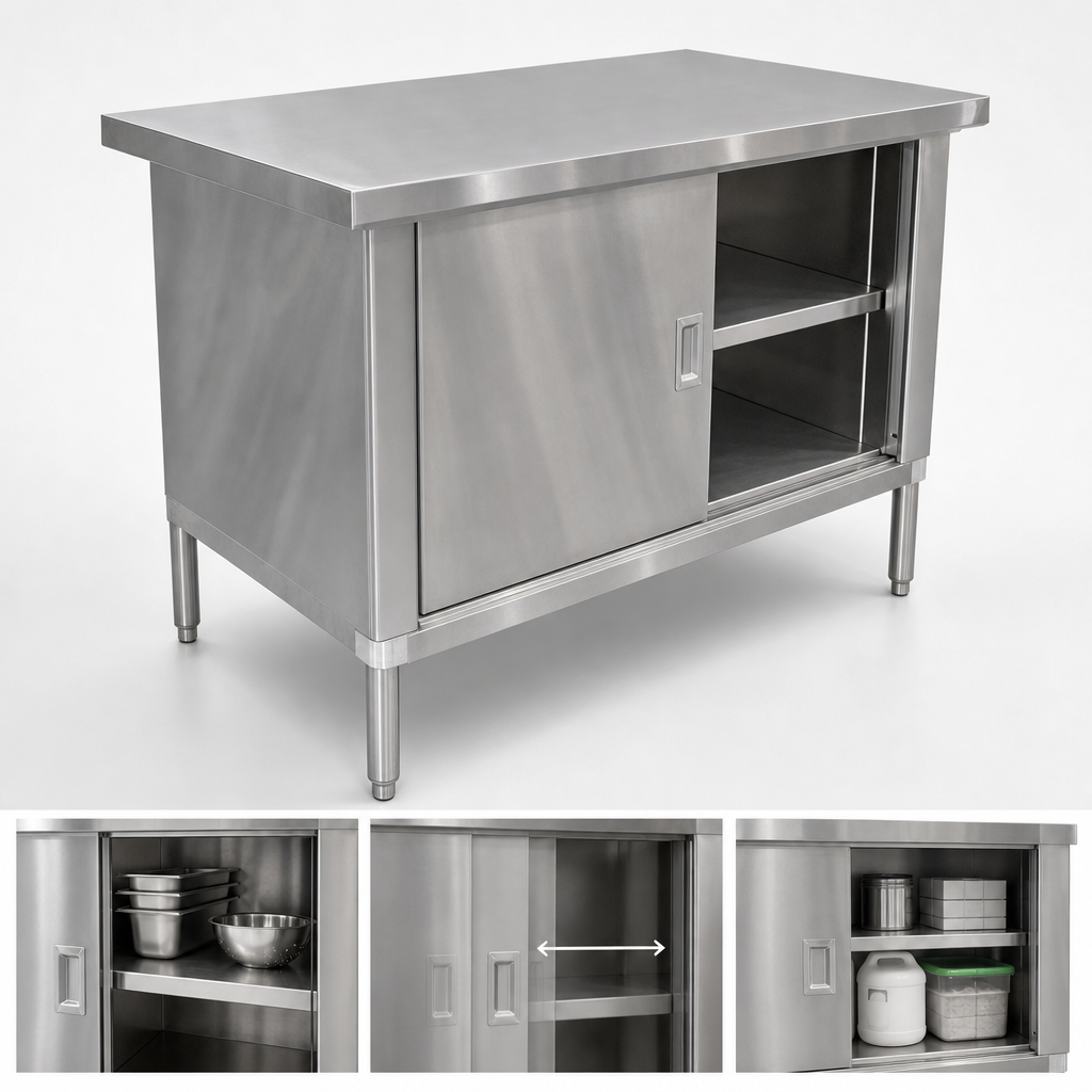 Cabinet Base with Sliding Doors