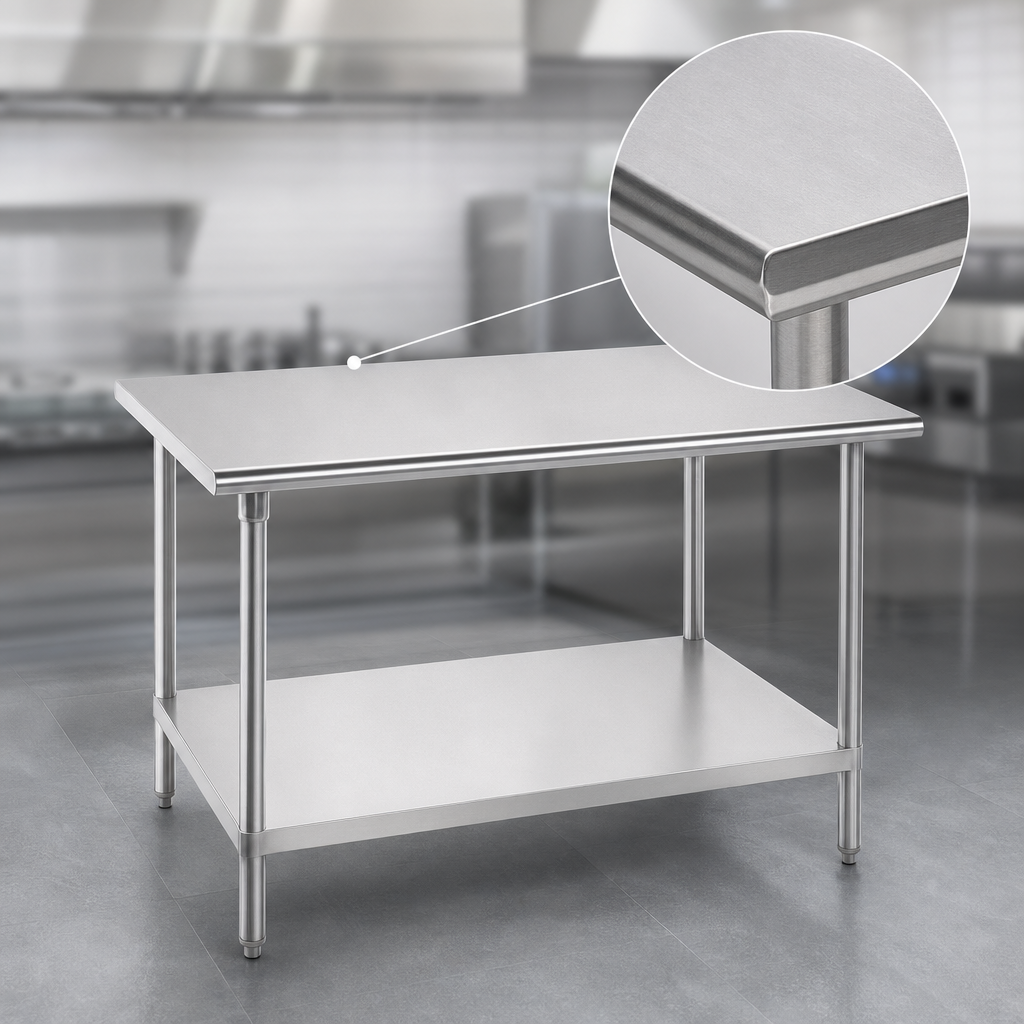 16-Gauge 304 Stainless Steel Top