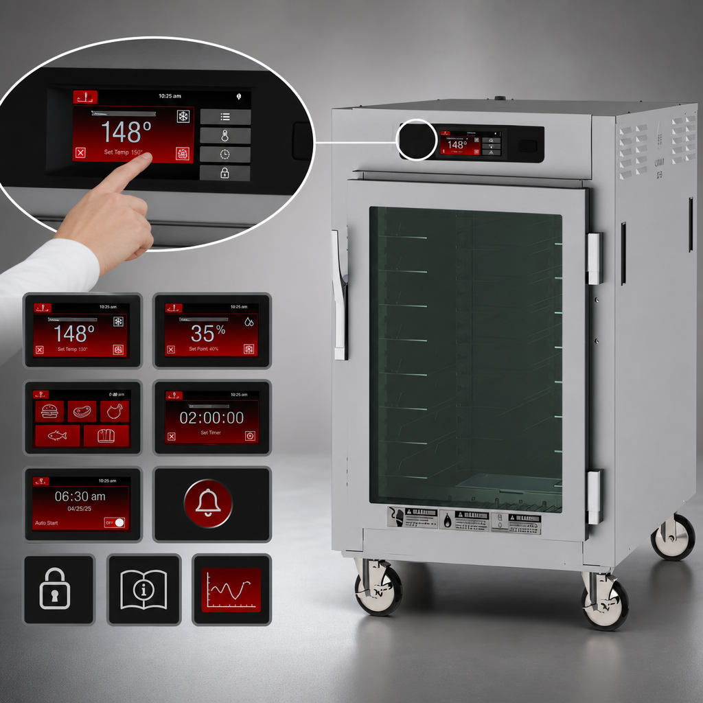 6.8-Inch Touch-Screen Controls