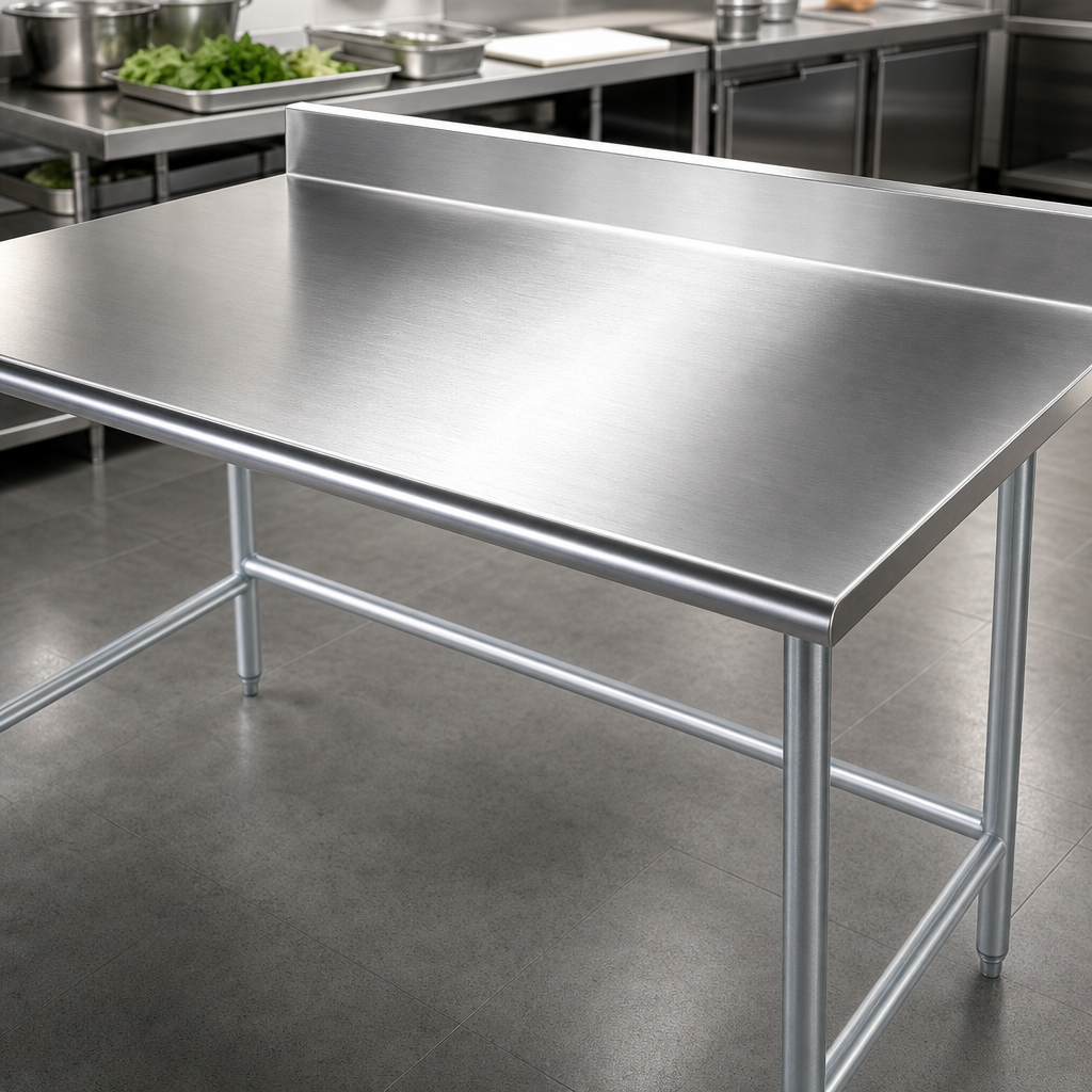16-Gauge 304 Stainless Steel Top