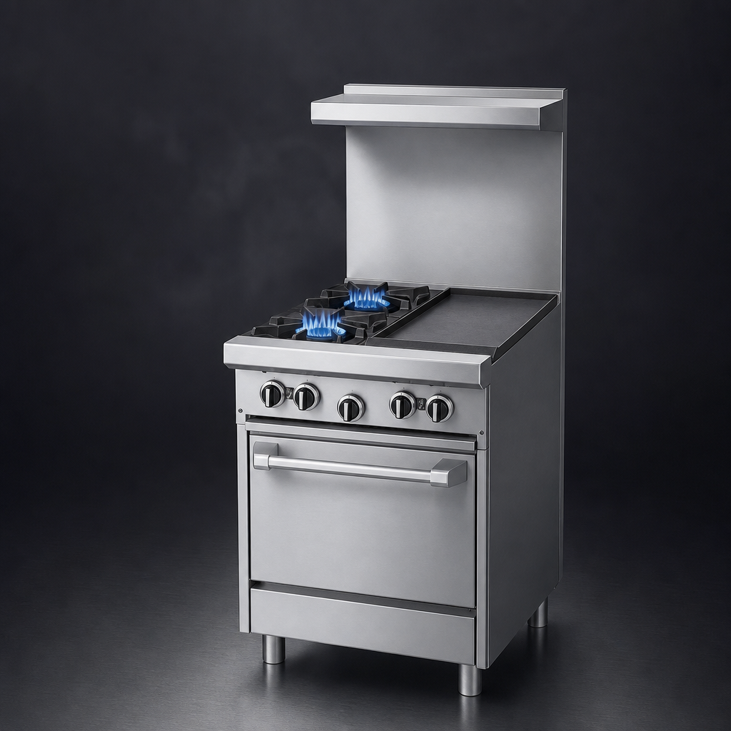 Two Open Burners