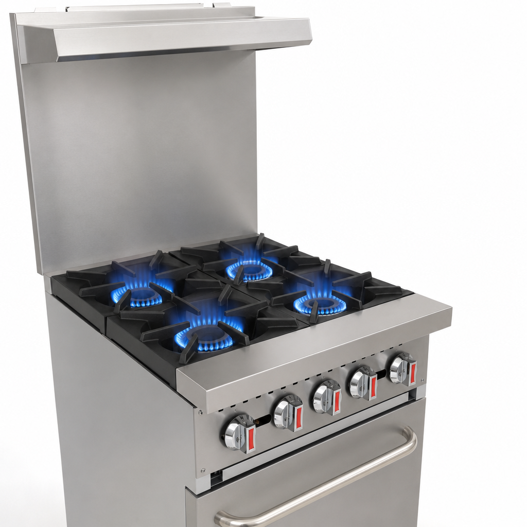 Four Open Burners