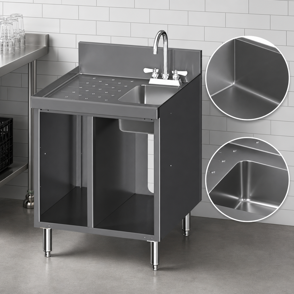 One-Piece Seamless Top and Backsplash