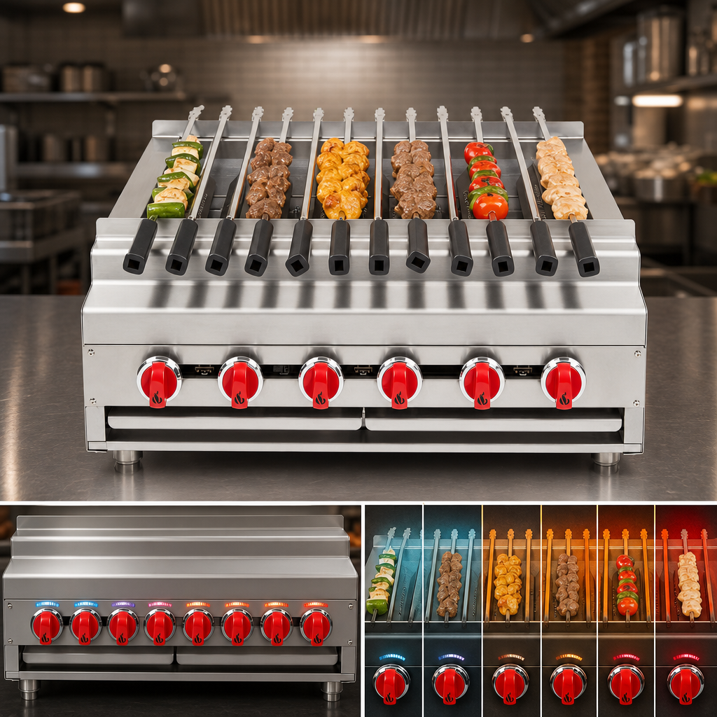 Eight Individually Controlled Burners