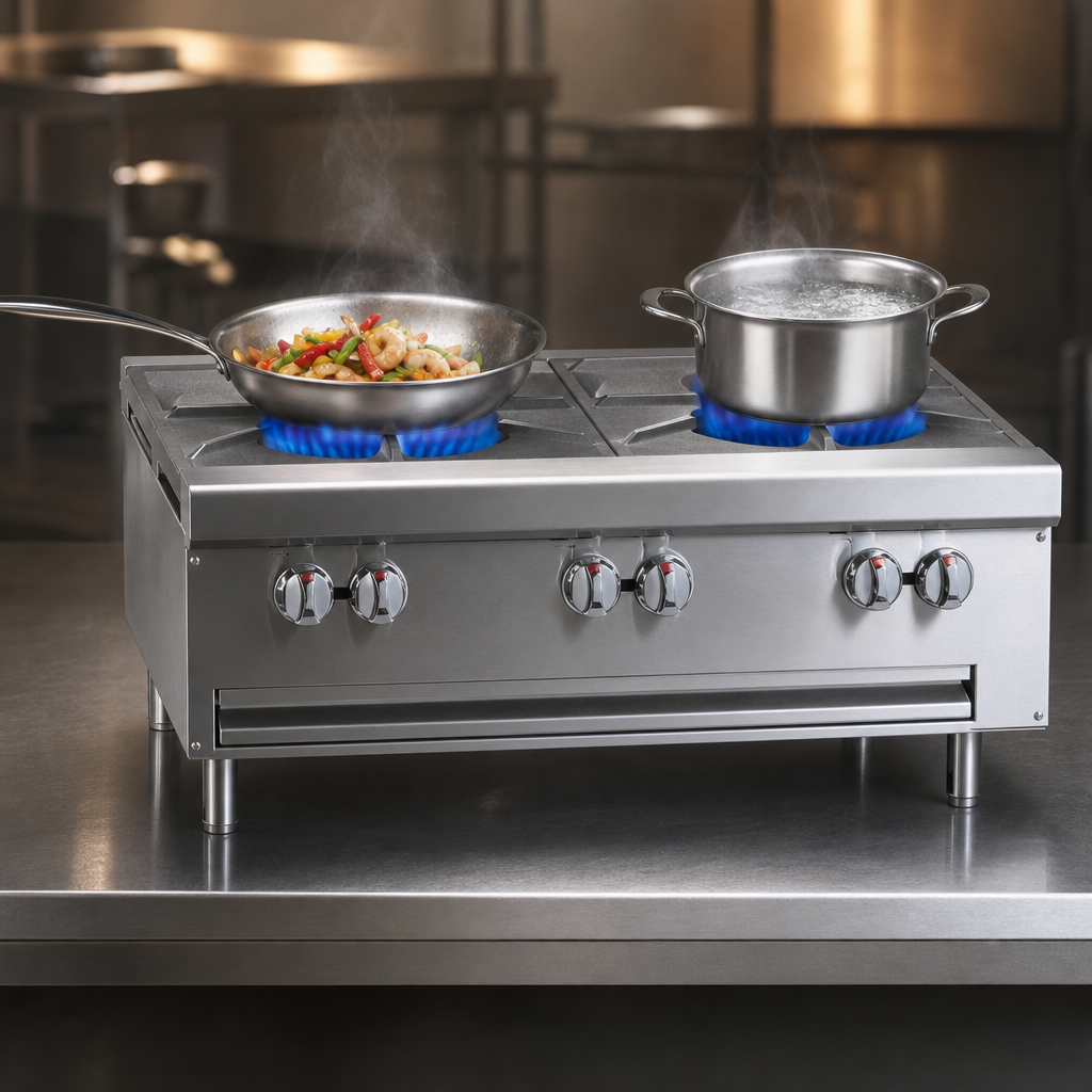 Two Open Burners