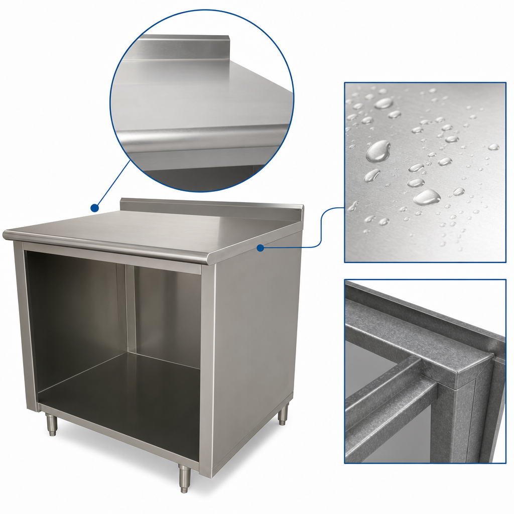 16 Gauge 304 Stainless Steel Top