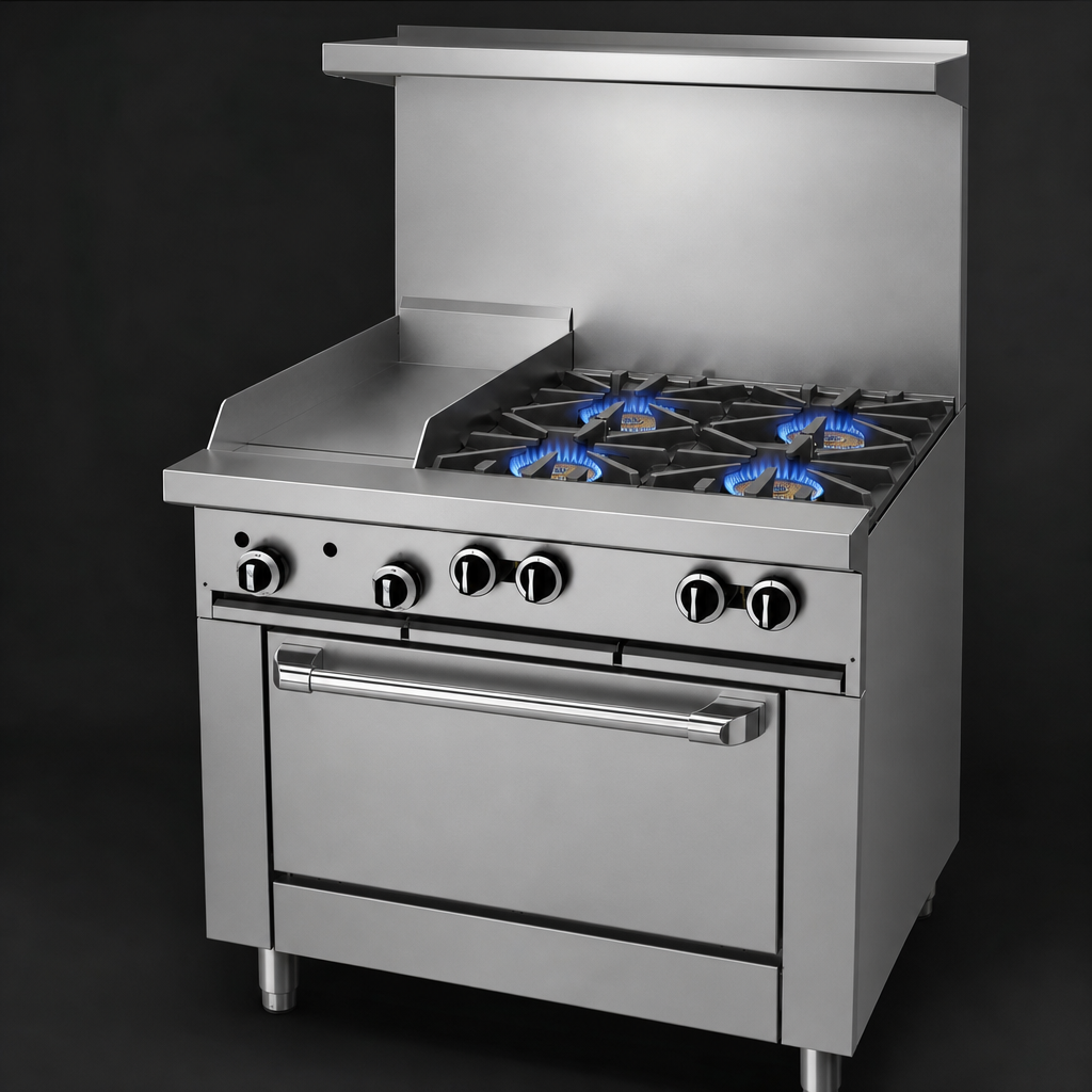 Four Open Burners