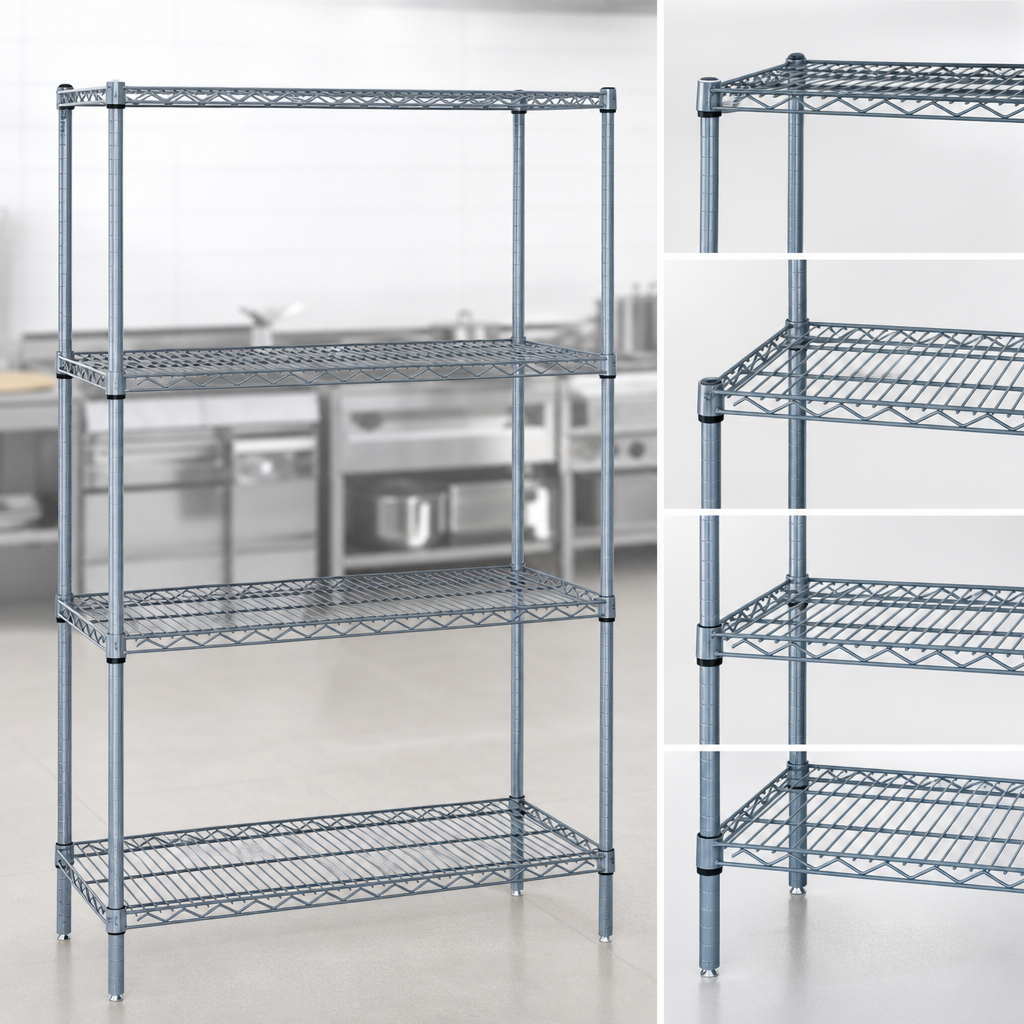 Four Wire Shelves Included