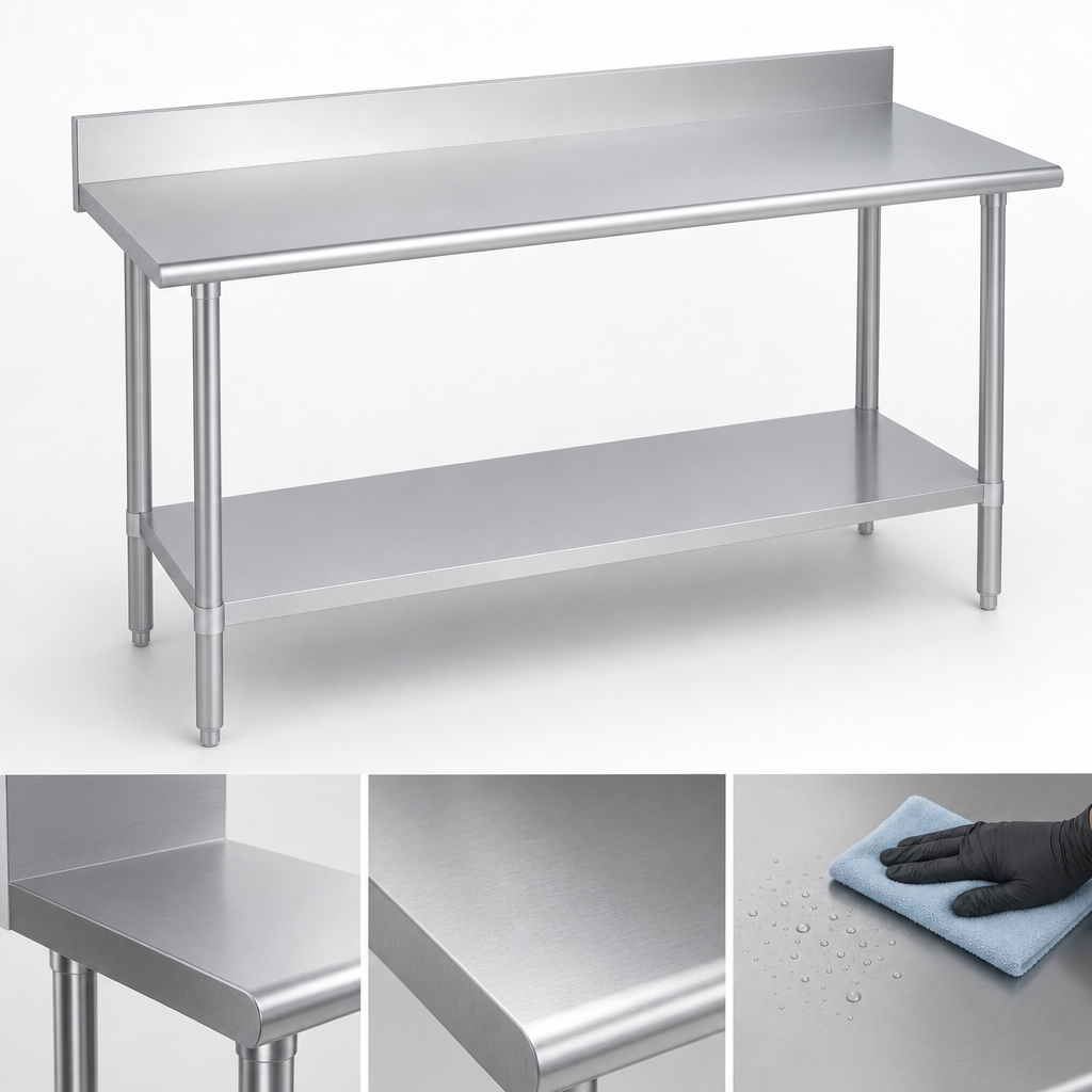 16-Gauge 400-Series Stainless Steel Top
