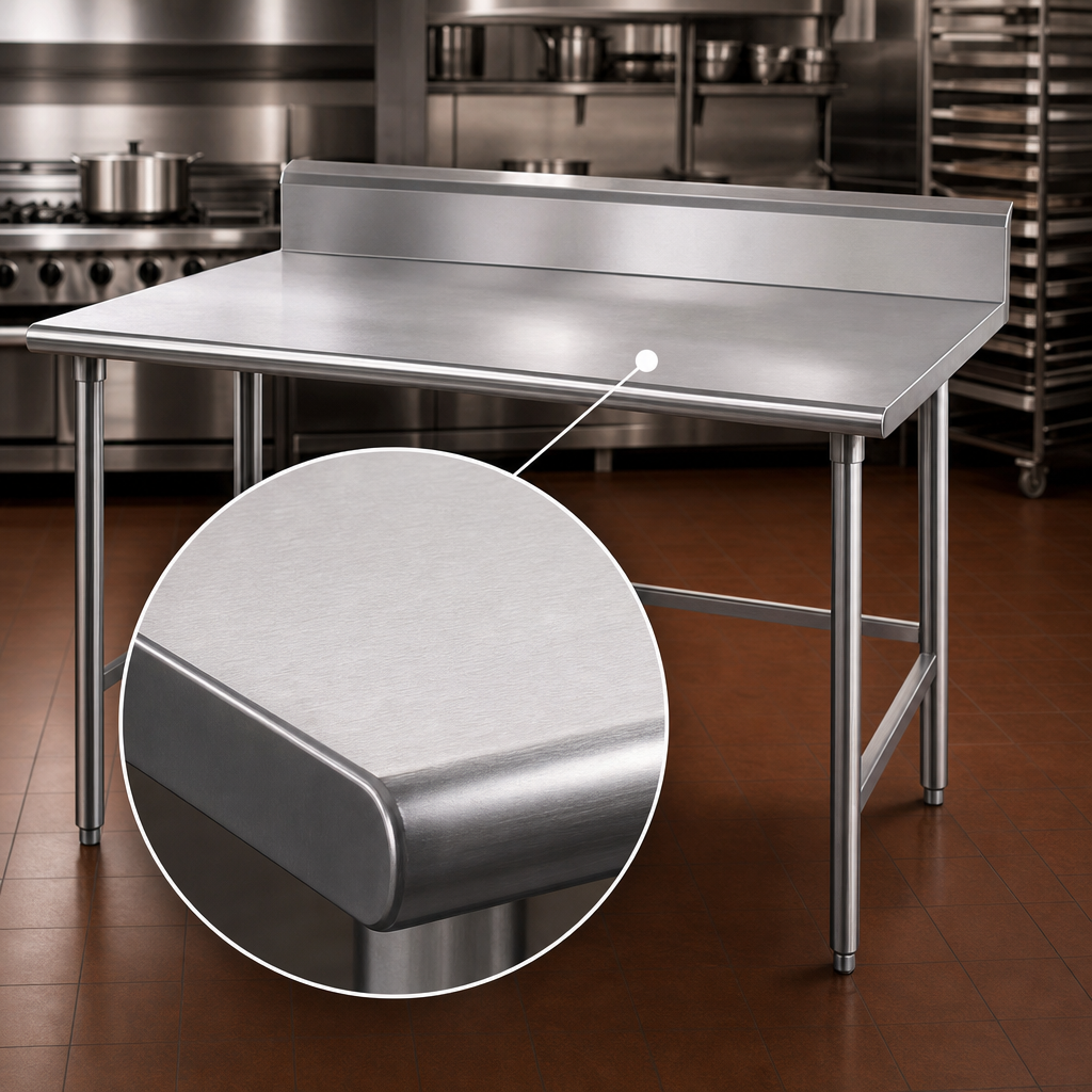 16-Gauge Stainless Steel Top