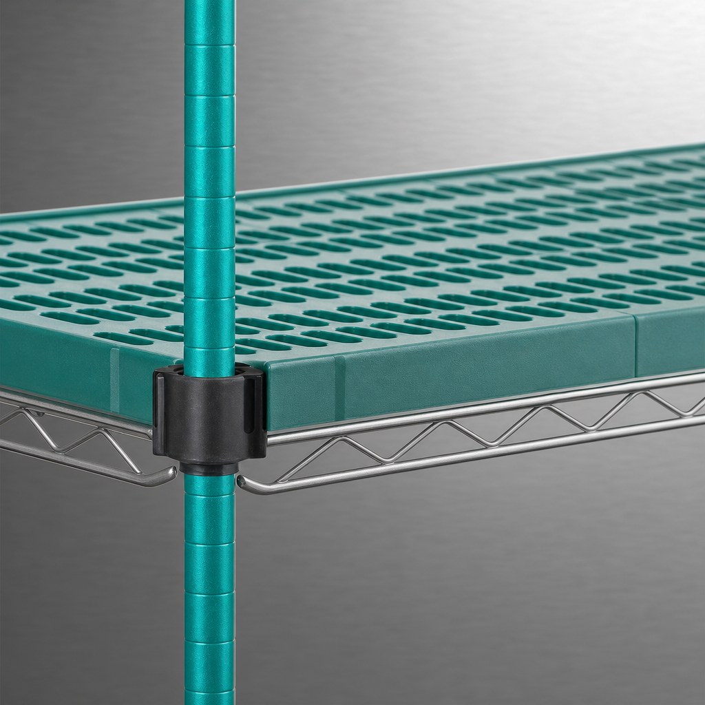 Louvered Polymer Shelf Mat
