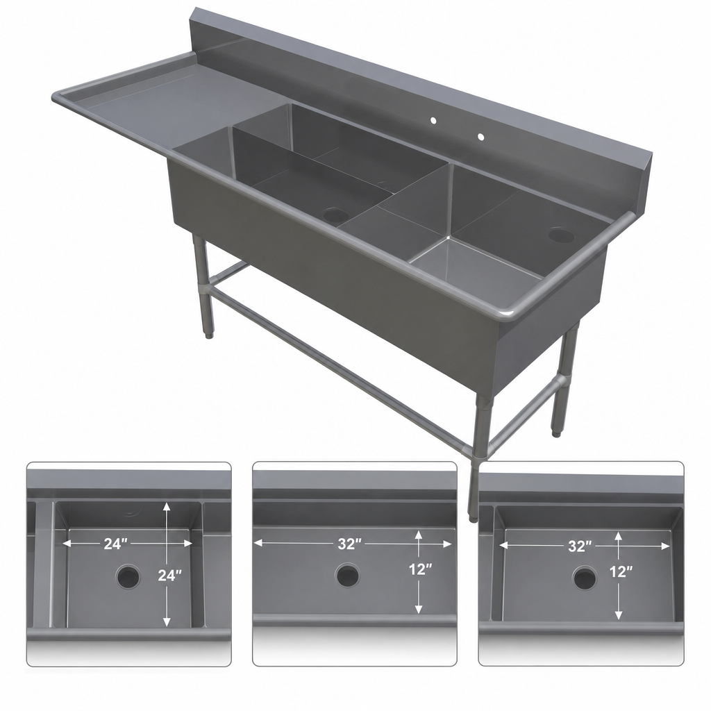 Three-Compartment Platter Layout