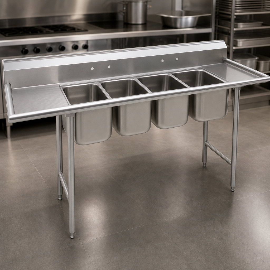 Heavy Gauge 304 Stainless Steel Construction