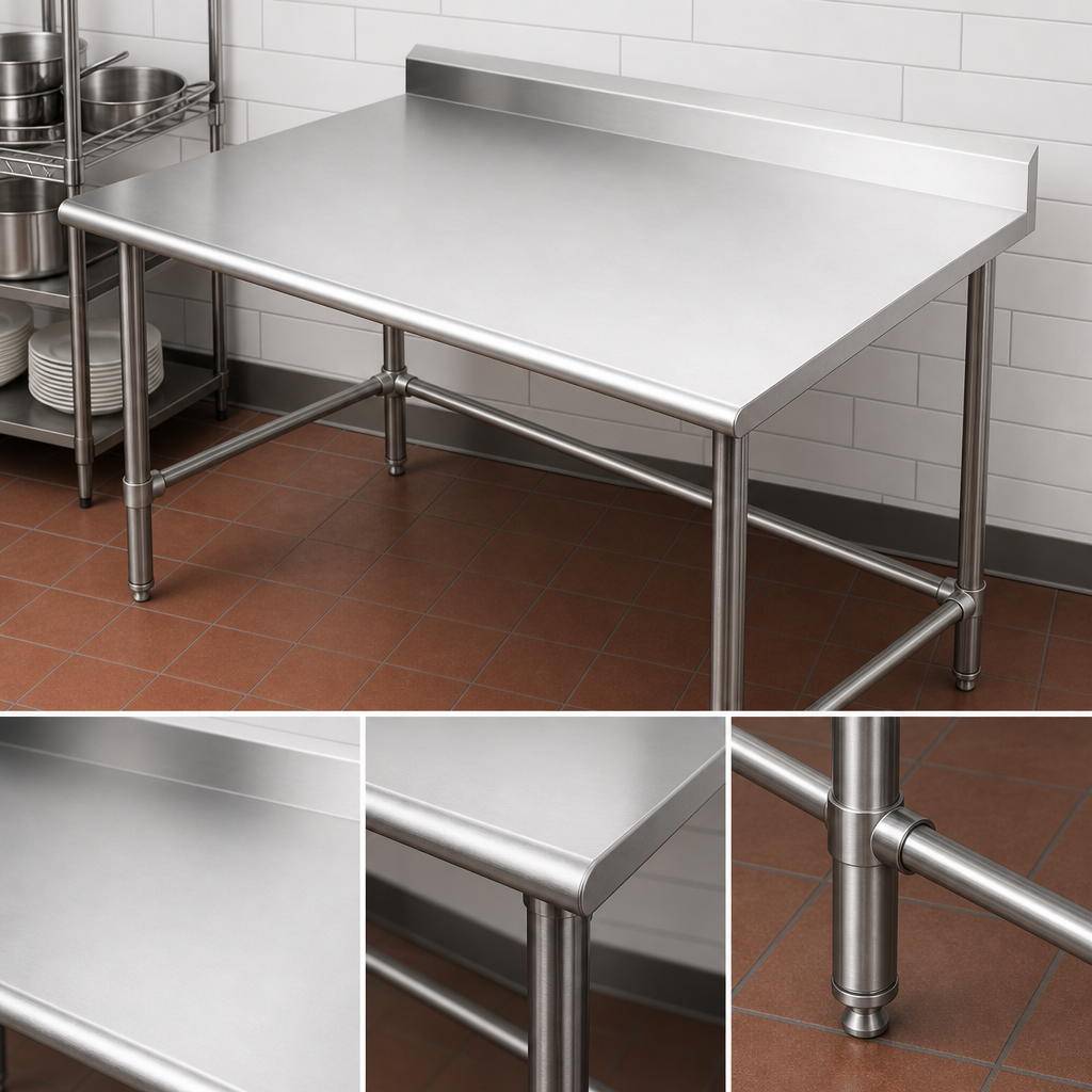 Reinforced Stainless Steel Top