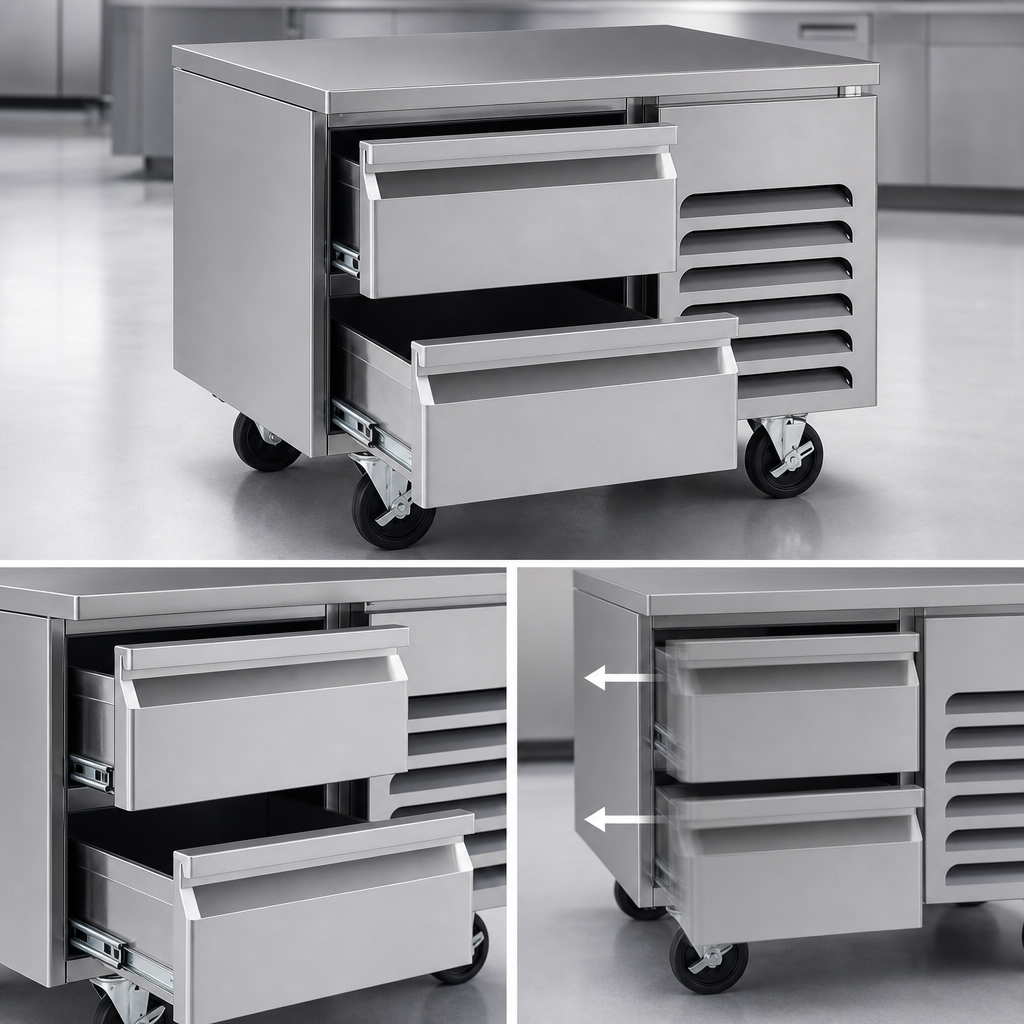Two Self-Closing Drawers
