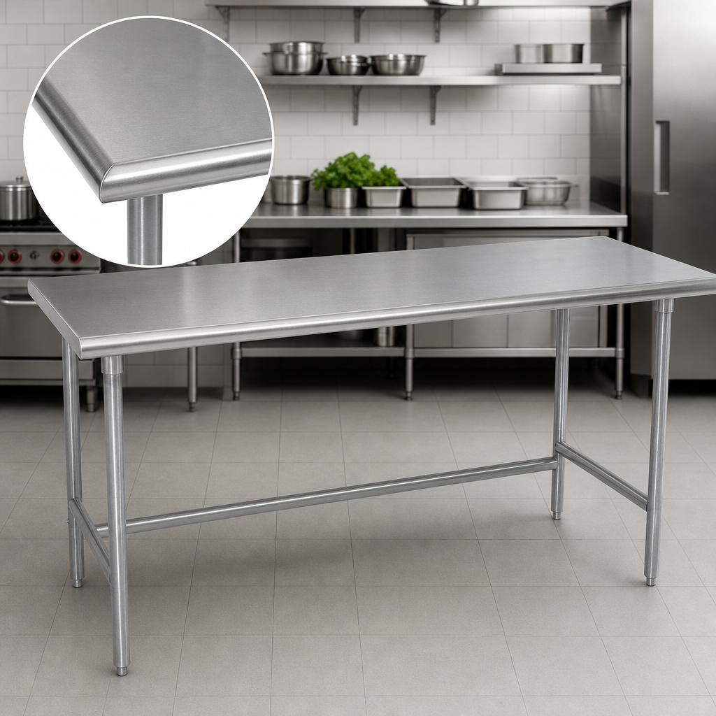16-Gauge 304 Stainless Steel Top