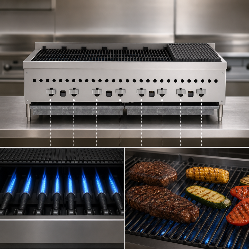Six High-Output Burners